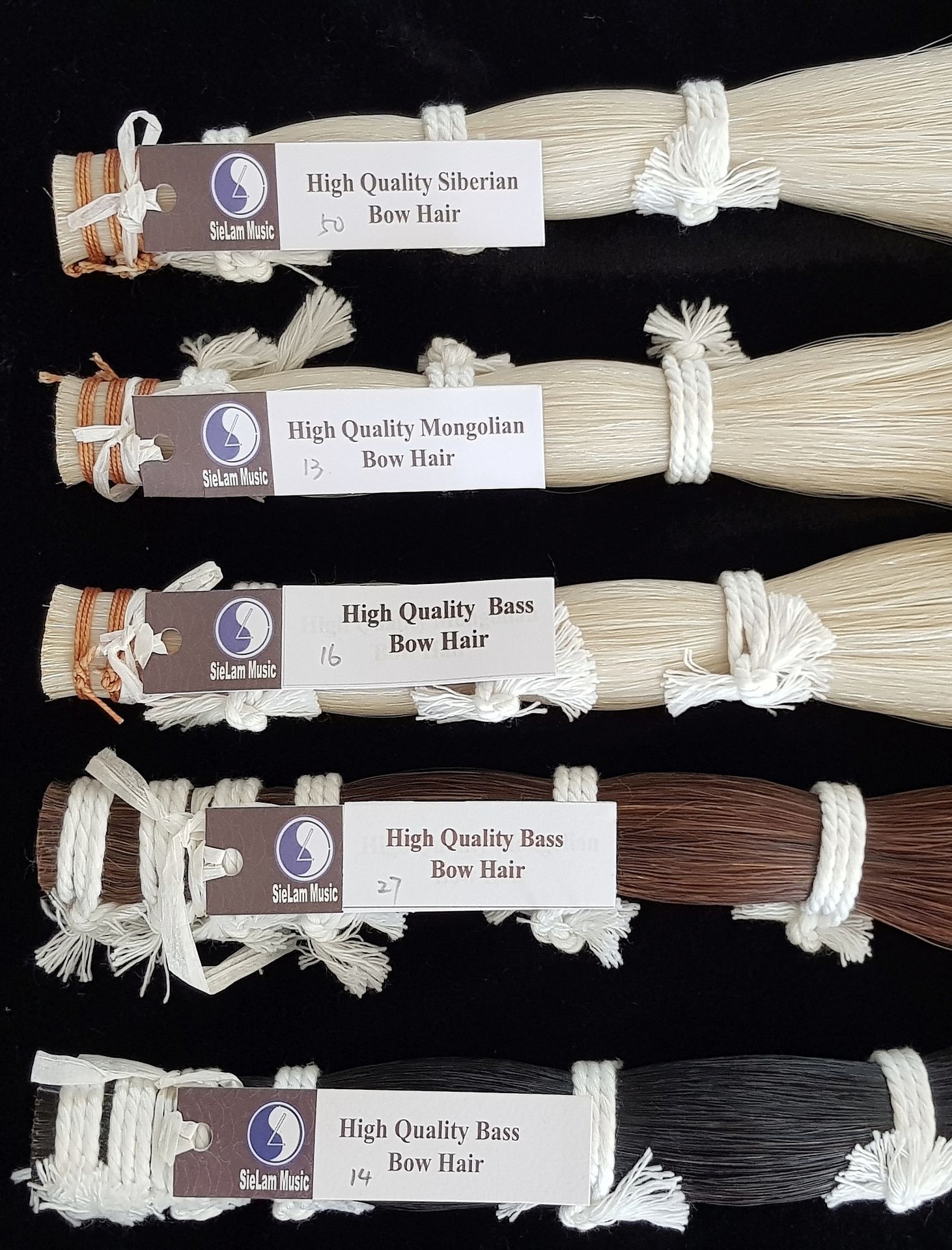 Premium quality Violin Bow Hair, Viola, Cello and Bass Bow Hair